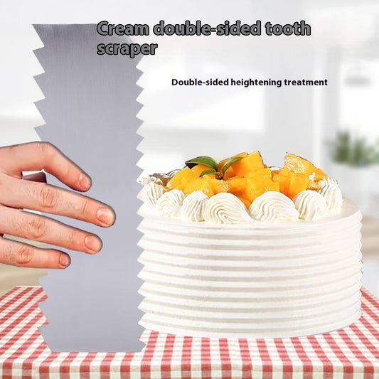 A Variety Of Stainless Steel Cream Scraper Cake Pattern Polygon