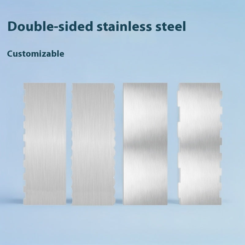 A Variety Of Stainless Steel Cream Scraper Cake Pattern Polygon